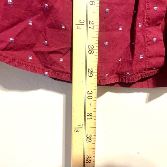 OLD NAVY Y2K Burgandy Button Down Collared Shirt Women's Size XL cabincore - Picture 7 of 7